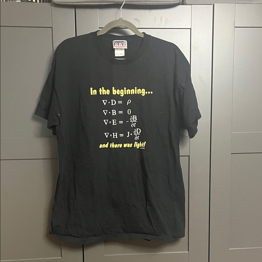 Vintage Computer Gear T-Shirt featuring Maxwell’s Equation